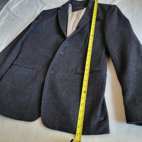 *SOLD* John Varvatos Basketweave Notch Lapel Wool Cashmere Suit Jacket Coat 40 - Picture 7 of 15